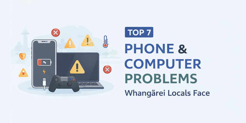 Common phone and computer repair solutions at MegTech Whangarei